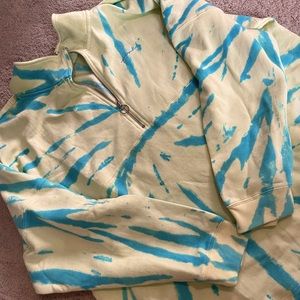 VS Pink Neon Yellow and Blue Crewneck